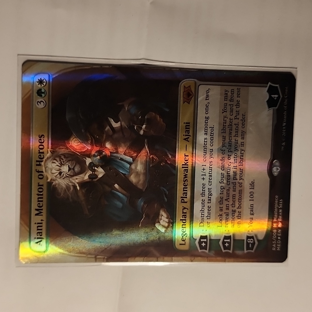 Magic the Gathering  "Ajani, Mentor of Heroes" Mythic Rare Foil